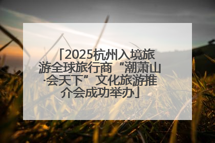 2025杭州入境旅游全球旅行商“潮萧山·会天下”文化旅游推介会成功举办