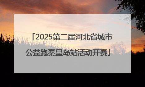 2025第二届河北省城市公益跑秦皇岛站活动开赛