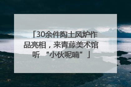 30余件陶土风炉作品亮相，来青藤美术馆听 “小伙呢喃”