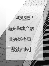 4投3增！南充构建产融共兴新格局｜数读西投