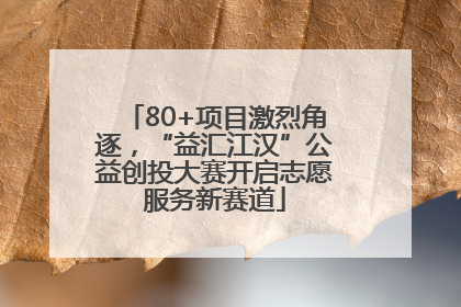 80+项目激烈角逐，“益汇江汉”公益创投大赛开启志愿服务新赛道