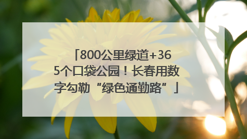 800公里绿道+365个口袋公园！长春用数字勾勒“绿色通勤路”