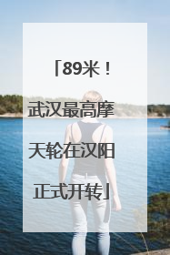 89米！武汉最高摩天轮在汉阳正式开转