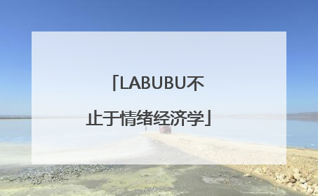 LABUBU不止于情绪经济学
